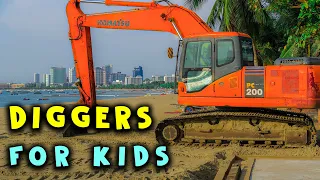 Fun With DIGGERS IN ACTION 🦺 Diggers At Work, Diggers For Kids | Excavator TV