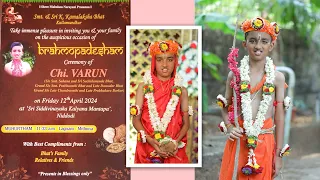 Brahmopadesham (Upanayanam) || Chi. Varun || 2024 |