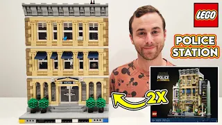 Double LEGO Police Station Modular Building!