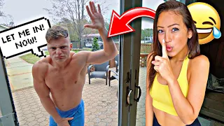 LOCKING HIM OUTSIDE! REVENGE PRANK!