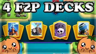 Top Free to Play Decks in Clash Royale🍊