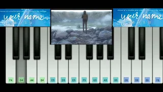 Sparkle Kimi No Nawa OST | piano tutorial