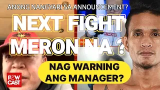 UPDATE CASIMERO Next Fight | WARNING ng Manager sa Quadro Alas Team?