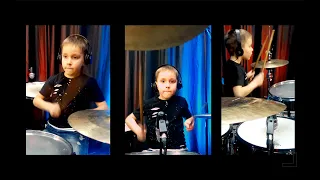 Metallica - Enter Sandman🔥🤘🥁🎸 (Drum cover) 6 years old drummer