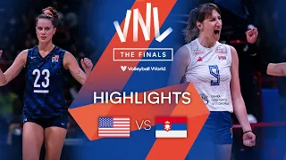 🇺🇸 USA vs. 🇷🇸 SRB - Highlights Quarter Finals | Women's VNL 2022