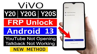 Vivo Y20/Y20g/Y20s.. Google Account Remove ANDROID 13✅️ Latest Update (No Need Computer)