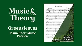 "Greensleeves" Holiday Piano Sheet Music - MusicAndTheory.com