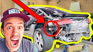 REBUILDING AN AUDI R8 HIT BY A MOTORCYCLE