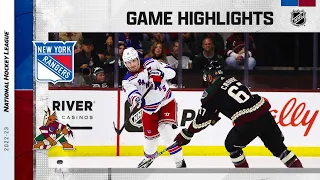 Rangers @ Coyotes 10/30 | NHL Highlights 2022