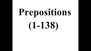 İngilis dili Prepositions Toplu izah  (1-138 tests)