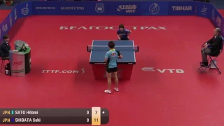 SATO Hitomi vs SHIBATA Saki   2017 Belarus Open