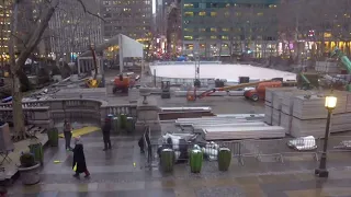 Time Lapse - Taking Down Bank of America's Winter Village in Bryant Park NYC March 8-March 25, 2023