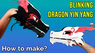 How to make a BLINKING DRAGON YIN YANG out of paper on hand. DIY Sofit PaperCraft