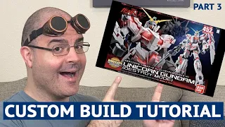 1/48 Scale Megasize Unicorn Gundam // Building the Head & Torso