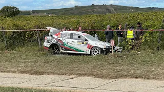 ERC Rally Hungary 2023 Mád After Crash