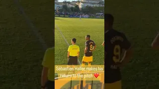 Sebastian Haller makes his return to the pitch for Dortmund after his testicular cancer diagnosis