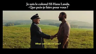 FRENCH LESSON - learn French with movies : Inglorious Basterds part1 ( French + English subtitles )