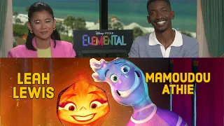 Pixar's Elemental Stars Leah Lewis and Mamoudou Athie Talk Behind the Scenes in the Recording Booth