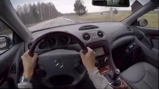 R230 2001–2008 Mercedes SL500 AMG 60 FPS POV/test drive acceleration