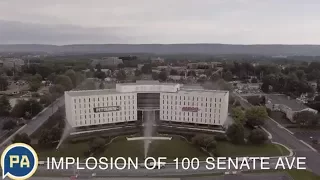 Implosion of Senate Plaza building in Camp Hill, 2017