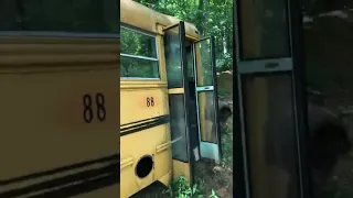 Turning a school bus into an underground survival bunker!