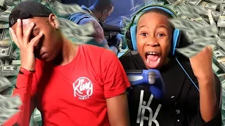 1 KILL = $100 FOR MY 9 YEAR OLD BROTHER (FORTNITE)