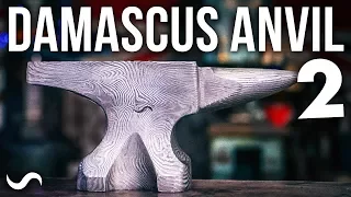 FORGING A DAMASCUS ANVIL!! Part 2