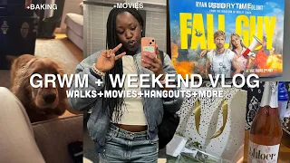 GRWM + WEEKEND VLOG | movies, hangouts, small talks + more ༊*·˚