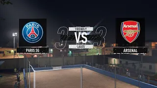 PSG VS Arsenal | 3V3 | VOLTA Football | Futsal | Lagos | FIFA 23 | PS4 | HD