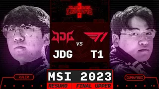 T1 vs JDG - ESSE é o APICE do LEAGUE OF LEGENDS MUNDIAL! | FINAL Upper MSI 2023