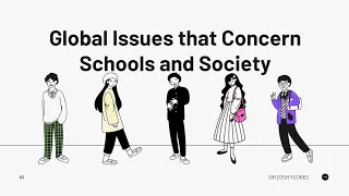 Global Issues that Concern Schools and Society