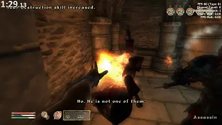 Oblivion Any% speedrun in 3:04 IGT