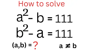 Math Olympiad | A Nice Math Algebra problem