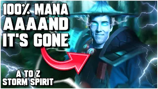 GRUBBY Spends ALL HIS MANA With STORM SPIRIT! - Dota 2 A to Z - Grubby
