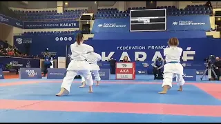 Helvetia Taily en finale kata par équipe Paris Open Karate 2023