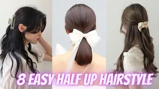 8 Easy Korean Half Up Hairstyle 🌸