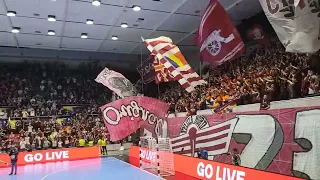 Rapid vs Vipers (fetele de la Vipers Kristiansand au admirat galeria Rapidului la sfârșitul meciului