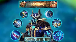 ROGER BLUE BUILD IS HERE! | MANIAC GAMEPLAY (MUST WATCH) | MLBB