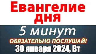 Евангелие дня с толкованием 30 января 2024 года Вторник Чтимые святые. Церковный календарь