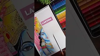 Lakshmi Narayan Half Face drawing😍❤️|| Part 2 #shorts