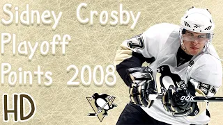 All Sidney Crosby Points of the 2008 Playoffs (HD)