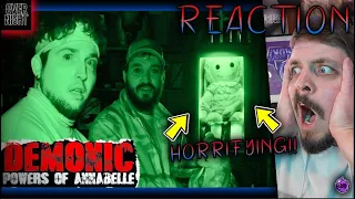 OUR DEMONIC ENCOUNTER with THE REAL ANNABELLE | OVERNIGHT in HAUNTED WARREN MUSEUM | REACTION