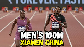 Christian Coleman vs Fred Kerley II 100m Diamond League Xiamen China