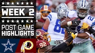 Cowboys vs. Redskins | NFL Week 2 Game Highlights