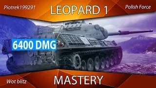 Leopard 1 Mastery 6400 Dmg - World Of Tanks Blitz Gameplay