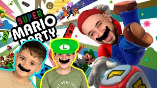 ПАПА РОБ ПРОТИВ ЯРИКА И ЭРИКА! КТО ПОБЕДИТ? БИТВА В ИГРЕ SUPER MARIO PARTY!