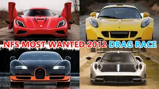 Bugatti Veyron Supersport vs Hennessey Venom GT vs Koenigsegg Agera R vs Pagani Huayra | NFS MW 2012