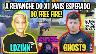 LDZINN VS GHOST - A REVANCHE MAIS ESPERADA DO FREE FIRE ACONTECEU - X1 DO WEEDZÃO!