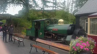 Blanche rolls into a Rainy Tan-Y-Bwlch on the Ffestiniog Railway: Tuesday 18th July 2023