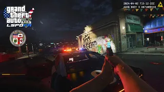 [NO COMMENT] GTA IN LSPDFR | THE BIGGEST ARMED CLOWN SHOOTING NEAR A POLICE STATION - LAPD